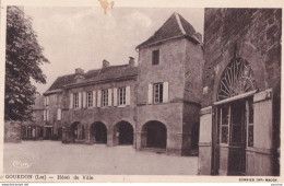 Y4-46) GOURDON (LOT) HOTEL DE VILLE  - ( 2 SCANS ) - Gourdon