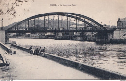 Y20-60) CREIL - LE NOUVEAU PONT - ANIMEE - 1925 - ( 2 SCANS ) - Creil