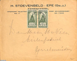 Netherlands 1923 Letter With Jubilee Stamps, Perf 11:12, Postal History - Briefe U. Dokumente