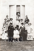 CARTE PHOTO,09,ARIEGE,SAINT GIRONS,ECOLE SUPERIEURE DE FILLES,FETE DE FIN D'ANNEE,SPECTACLE,DEGUISEMENT,RARE - Saint Girons