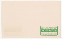 Buvard 22.2 X 14.2 VALS-SAINT-JEAN Eau De Régime Et De Table Gazeuse Papier Gris  Impression Recto-verso - Softdrinks