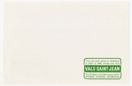 Buvard 22.2 X 14.2 VALS-SAINT-JEAN Eau De Régime Et De Table Gazeuse Papier Blanc Impression Recto-verso - Sprudel & Limonade