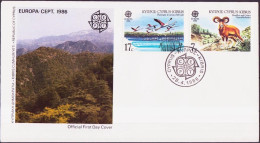 Chypre - Cyprus - Zypern FDC 1986 Y&T N°651 à 652 - Michel N°655 à 656 - EUROPA - Lettres & Documents