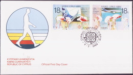 Chypre - Zypern - Cyprus FDC1 1988 Y&T N°693 à 694 - Michel N°697 à 698 - 18c EUROPA - Covers & Documents