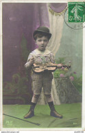 L'ENFANT AU CHAPEAU MELON ET AU VIOLON M F PARIS SERIE DE SIX CARTES - 5 - 99 Cartes