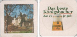 5002364 Bierdeckel Quadratisch - Königsbacher - Schloß Bürresheim - Bierdeckel