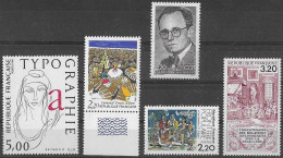 FRANCE N°2393,2394,2395,2406 Et 2407 **  Neufs Sans Charnière Luxe MNH - Ungebraucht