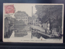 27244 . LOUVIERS . L EURE . QUAI DES LAVANDIERES . OBLITEREE 1905 . LAVEUSES - Louviers