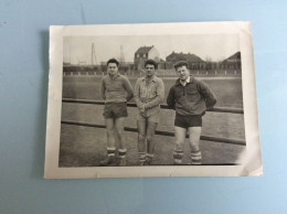 Ancienne Photo Authentique Footballeurs Du Camp Turc à Jeumont à Identifier - Sports
