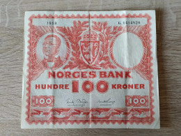 Norway 100 Kroner 1958 - Noruega