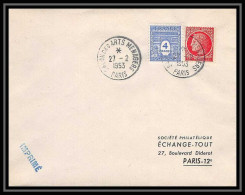 3719 France Lettre (cover) Salon Des Arts Ménagers 27/2/1953 Paris Arc De Triomphe - 1944-45 Triomfboog