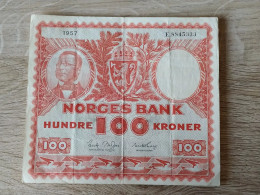 Norway 100 Kroner 1957 - Noruega