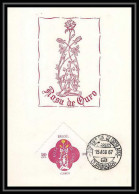4736/ Brésil (brazil) Carte Maximum (card) 1967 Rosa De Ouro Fleurs (plants - Flowers) - Cartes-maximum