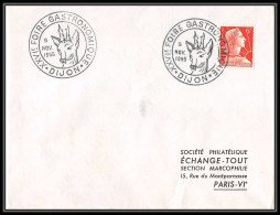 4677/ France Lettre (cover) Muller 6f Foire Gastronomique De Dijon 1955 Chevreuil - Commemorative Postmarks