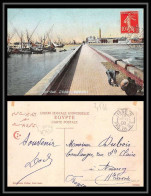 4566 France N°138 Semeuse Port Said Egypte Egypt Ligne N Maritime Obliteration Paquebot Annecy Carte Postale Entrée Du C - Maritieme Post