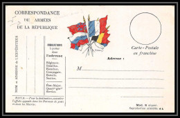7895 Variete S Absent Modele Ba France Guerre 1914/1918 Carte Postale Franchise Militaire (postcard) Neuve Tb - Cartas & Documentos
