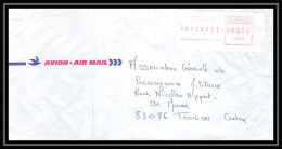 7710 Affranchissement Vignette Tontouta Nouvelle Caledonie 1988 Pour Toulon France Lettre (cover) - Scheepspost