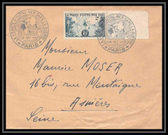 9580 N°741 Outre-mer Croix De Lorraine Paris 1945 France Lettre Cover - Gedenkstempel