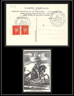 9509 N°511 Paire Petain 1942 Le Courrier Francais Exposition La Poste A Paris France Carte Postale Postcard - Gedenkstempels