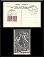 9500 N°413 Paire Mercure 1942 Exposition La Petite Poste A Paris France Carte Postale Postcard - Matasellos Conmemorativos
