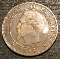 FRANCE - 2 CENTIMES Napoléon III - Tête Nue - 1856 BB - Gad 103 - KM 776.3 - 2 Centimes