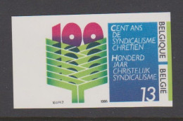 Belgique Non Dentelé 1986 2239 Syndicalisme Chrétien En Belgique - 1981-2000