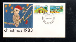 AUSTRALIE FDC 1983 NOEL - Sobre Primer Día (FDC)