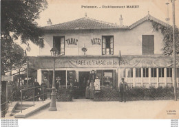 V30-92) PUTEAUX - ETABLISSEMENT MARET - CAFE HOTEL ET TABAC DE LA GARE - BILLARD - ( ANIMATION -  2 SCANS ) - Puteaux