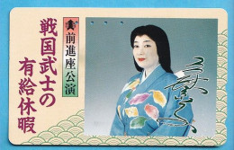 Japan Telefonkarte Japon Télécarte Phonecard -  Girl Frau Women Femme - Characters