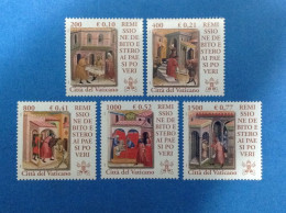 2001 Vaticano Francobolli Nuovi Mnh** Remissione Debito Estero Ai Paesi Poveri Opere Di Misericordia Corporale - Neufs