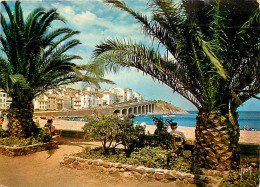 66 - Banyuls Sur Mer - Les Jardins Et La Plage - Etat Léger Pli Visible - Voir Scans Recto-Verso - Banyuls Sur Mer