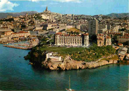 13 - Marseille - Vue Aérienne Du Jardin Du Pharo Et De Son Château - Au Fond Notre Dame De La Garde Et Fort Saint Nicola - Parcs Et Jardins