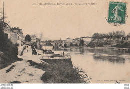 X6-47) VILLENEUVE SUR LOT - VUE GENERALE DES QUAIS - Villeneuve Sur Lot