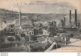 W8-12) DECAZEVILLE (AVEYRON) VUE GENERALE DES USINES - ( 2 SCANS ) - Decazeville