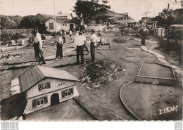 W13-40) MIMIZAN PLAGE (LANDES)  GOLF MINIATURE SON RESTAURANT - ( ANIMATION -  OBLITERATION  DE 1955  - 2 SCANS ) - Mimizan Plage