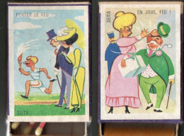 2 Boites D'Allumettes - Le FEU - Porter Le FEU Et Enjoue, FEU ! - Matchboxes