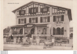 64) HENDAYE PLAGE - CURE CHEDIA - PENSION DE FAMILLE - BOULEVARD DE LA MER  - ( ANIMEE  - 2 SCANS) - Hendaye