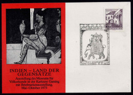 Sonderstempel 3292 Gaming - INDIEN - Land Der Gegensätze Vom 10.8.1975 - Andere & Zonder Classificatie