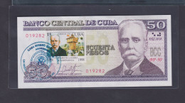 CUBA 50 PESOS 2018 UNC CANCELADO CONMEMORATIVO POR EL CENTENARIO DE LA GUERRA DE INDEPENDENCIA - Cuba