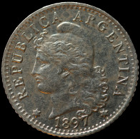 LaZooRo: Argentina 5 Centavos 1897 XF - Argentine