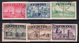 POLAND 1945  MICHEL NO: 380-382   USED - Gebraucht