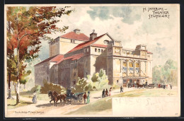 Lithographie Stuttgart, K. Interimstheater  - Théâtre