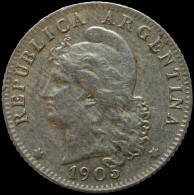 LaZooRo: Argentina 20 Centavos 1905 XF Doubling - Argentine