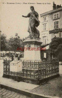 CPA ROANNE - (LOIRE) - PLACE D'ARMES - STATUE DE LA PAIX - Roanne