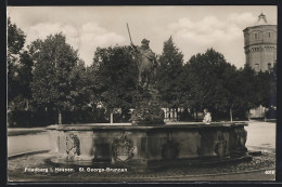 AK Friedberg I. Hessen, St. Georgs-Brunnen  - Friedberg