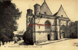 CPA PIERREFONDS - L'EGLISE ET LE CATEAU - LL - Pierrefonds