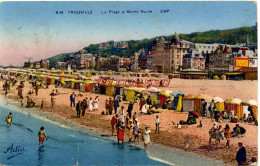 CPA TROUVILLE - LA PLAGE  MAREE HAUTE - Trouville