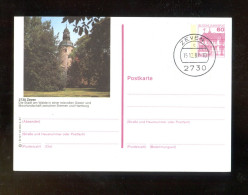 "BUNDESREPUBLIK DEUTSCHLAND" 1981, Bildpostkarte Mit Bild "ZEVEN" Und Mit Bildgleichem Stegstempel (A2141) - Postales Ilustrados - Usados