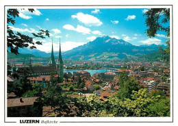 Suisse - LU Lucerne - Luzern - Luzern Mit Pilatus - Vue Générale Aérienne - CPM - Carte Neuve - Voir Scans Recto-Verso - Other & Unclassified