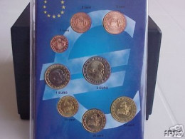 Monaco 2001 8 Monete 1 Cent - 2 € Euro Serietta Fdc - Mónaco